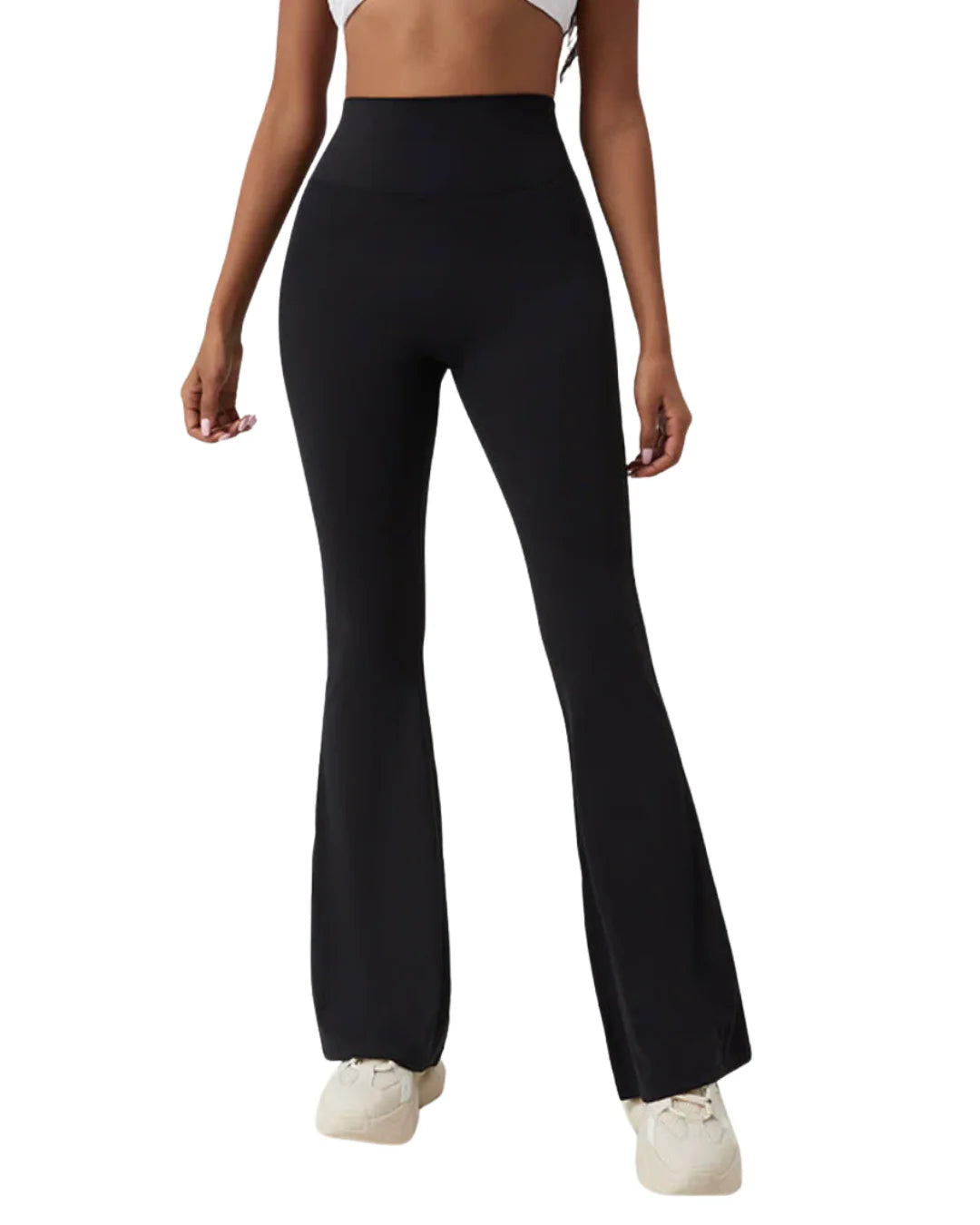 Lockere Hose mit ausgestelltem Bein